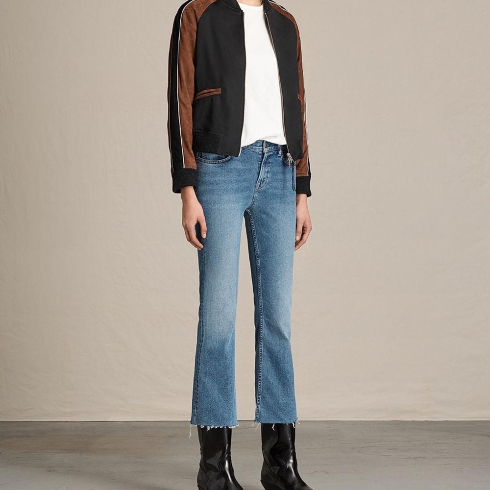 All Saints Atley Bomber Jacket Sz Medium